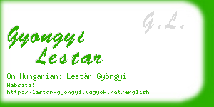 gyongyi lestar business card